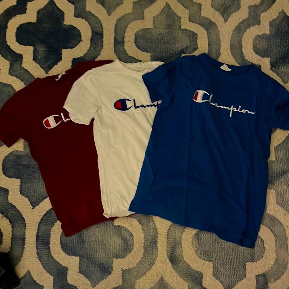 3 CHAMPION SHIRTS